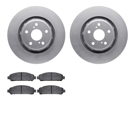 DYNAMIC FRICTION CO 4302-76078, Geospec Rotors with 3000 Series Ceramic Brake Pads, Silver 4302-76078